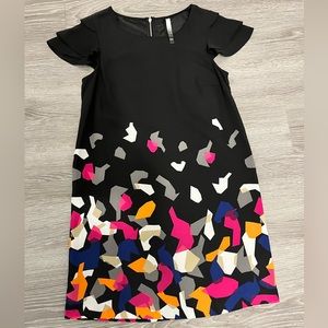 Kensie Black Geo Dress